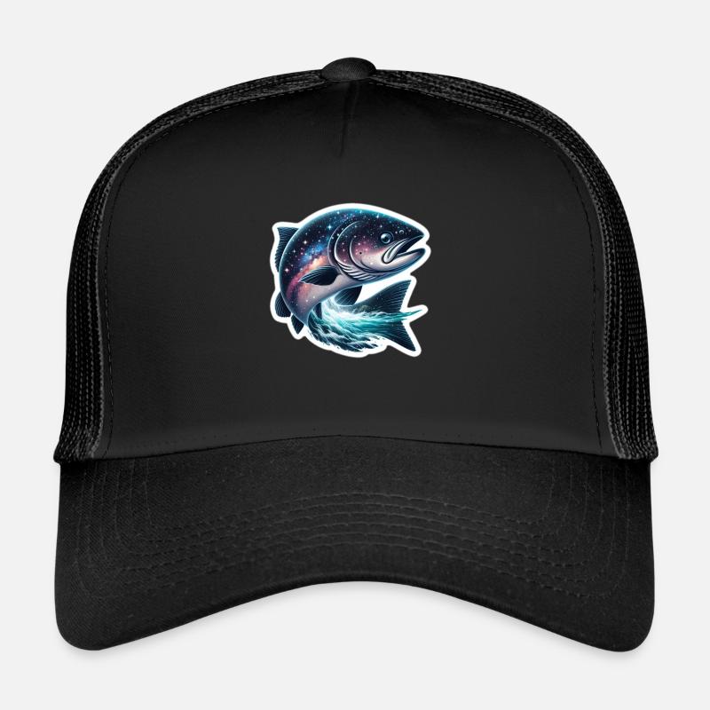 Celestial fish - Trucker Cap - black/black