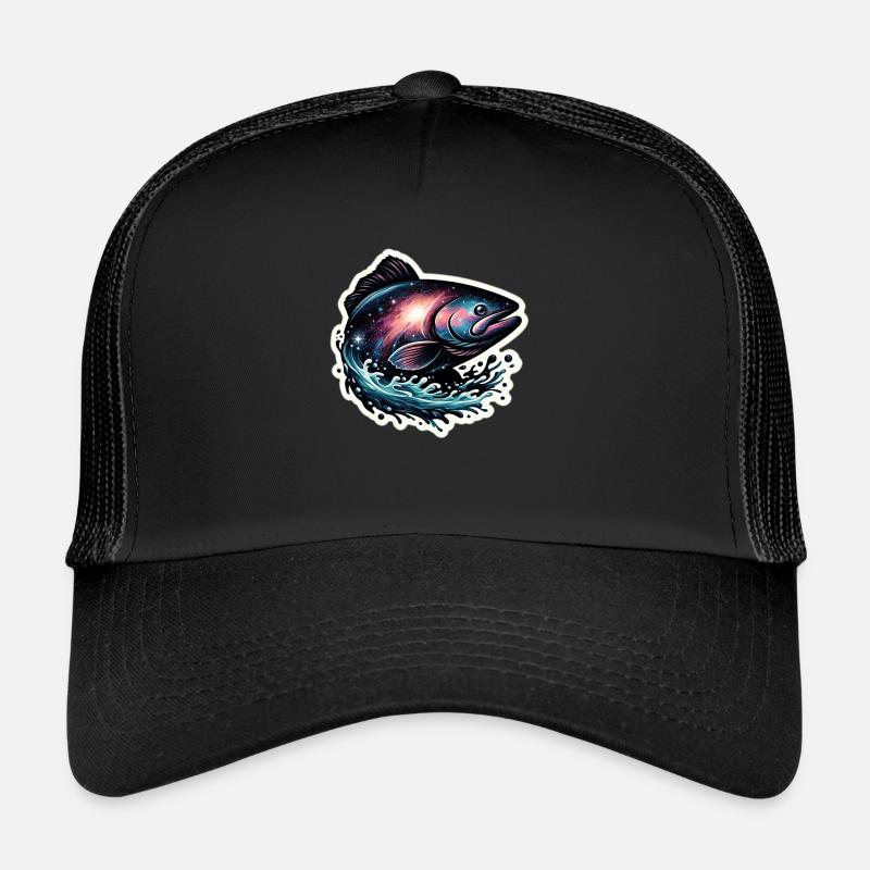 Galaxy fish - Trucker Cap - black/black