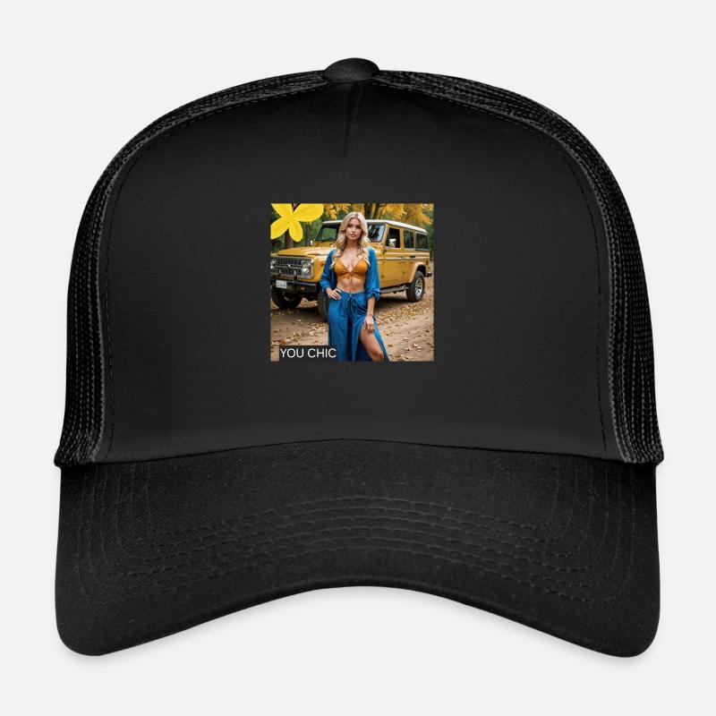 You are autentic@. - Trucker Cap - black/black