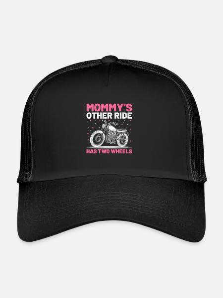 Mommy's Other Ride Has Two Wheels Motorcycle Motor - Trucker Cap - black/black - Front