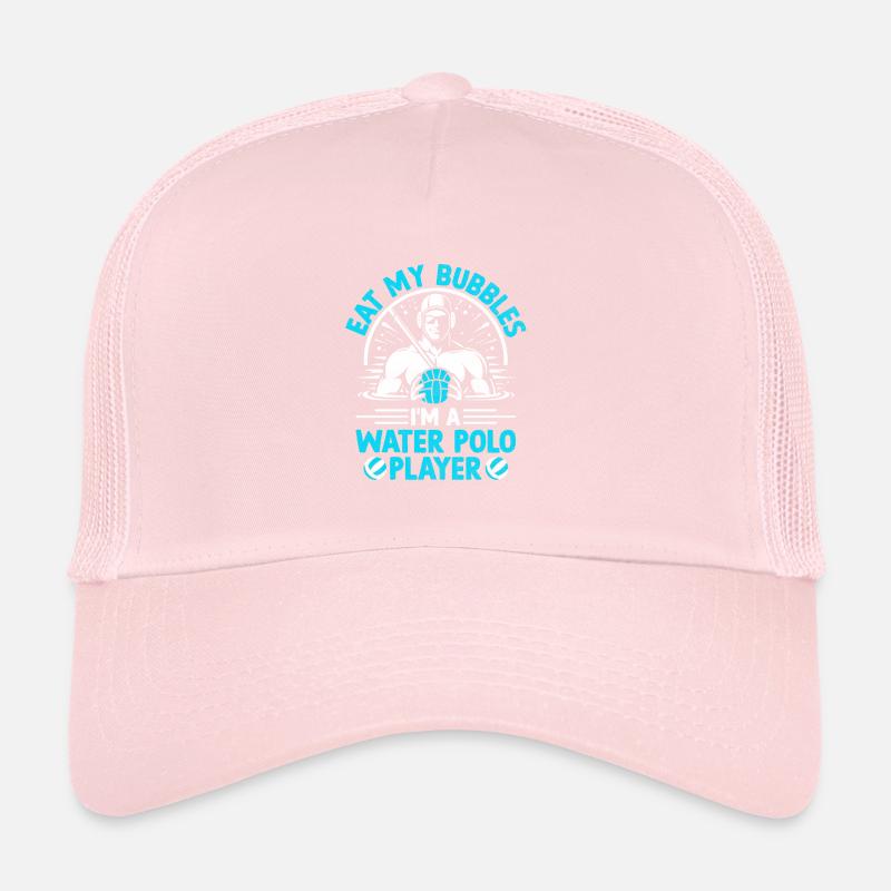 Eat My Bubbles Ich bin ein Wasserballspieler Aquatic Pol Trucker Cap