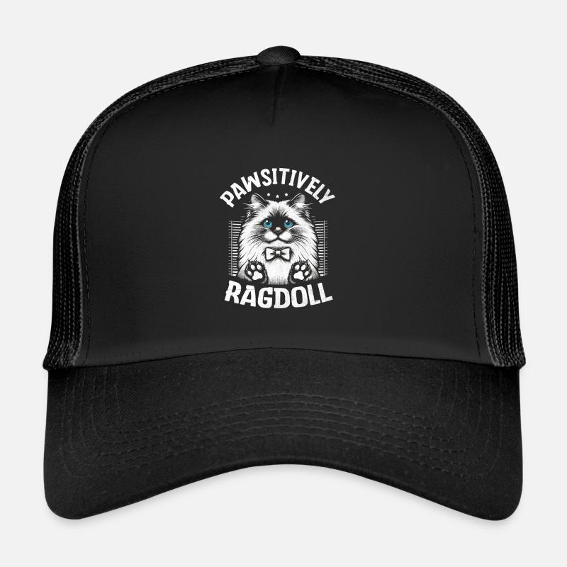 Pawsitively Ragdoll Ragdolls Cat Lover Trucker Cap