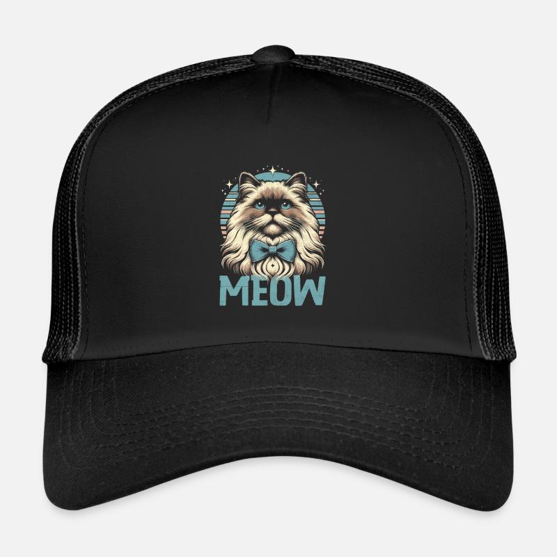 Meow Ragdoll Cat Lover Ragdolls Cats Trucker Cap