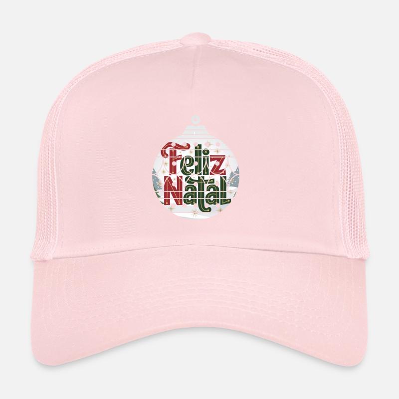 Feliz Natal Weihnachtskugel Brasilien Spanien Trucker Cap