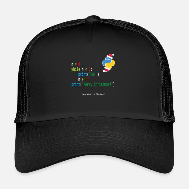 Ho! Ho! Ho! - Merry Christmas -Python Geek Design Trucker Cap