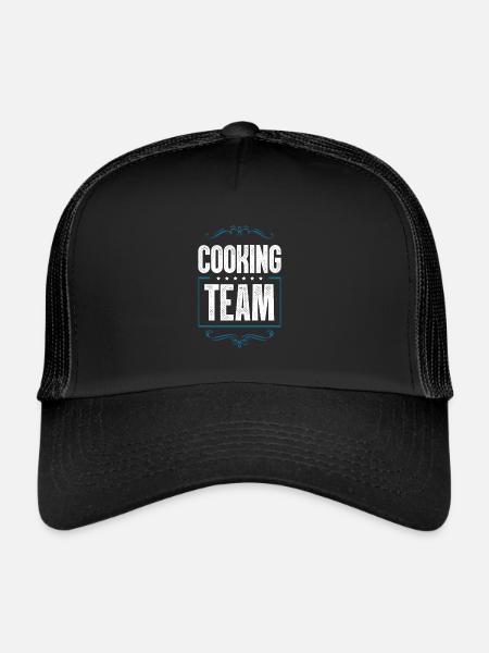Équipe de cuisine - Casquette trucker  - noir/noir - Devant