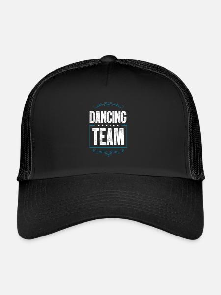 Équipe de danse - Casquette trucker  - noir/noir - Devant