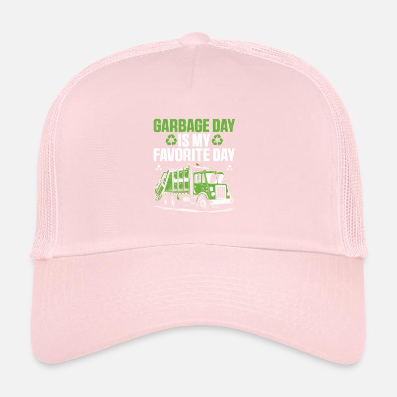 Garbage Day Is My Favorite Day Trash Collector Trucker Cap