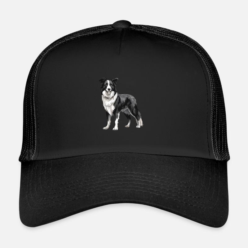 Border Collie Hund Trucker Cap