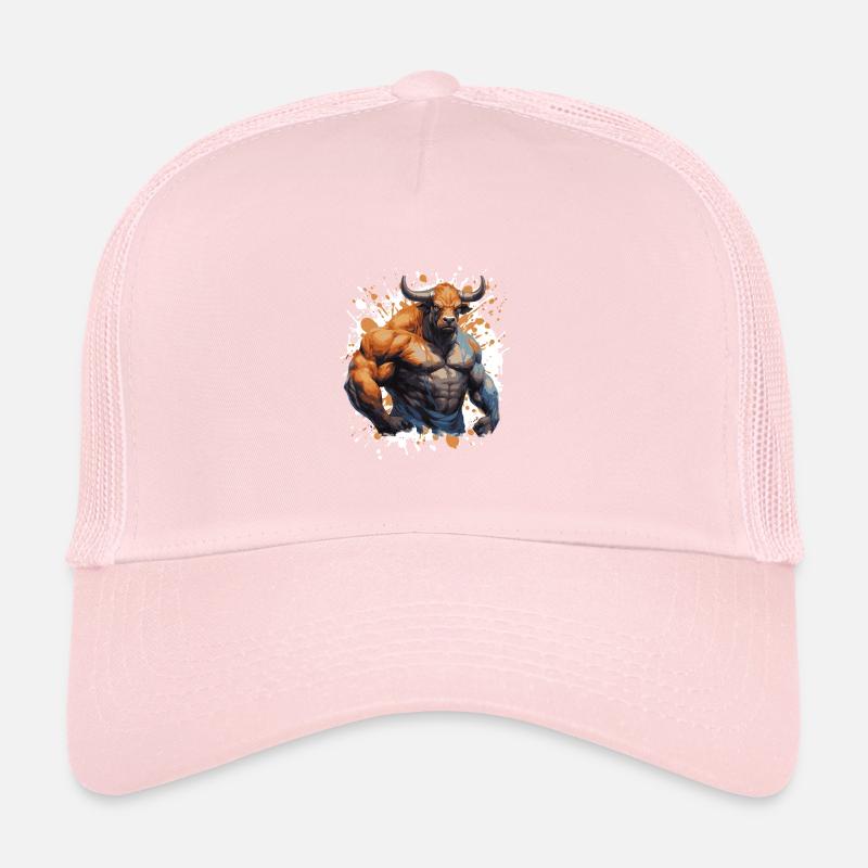 Stier Bulle Muskeln Fighter Beast Trucker Cap
