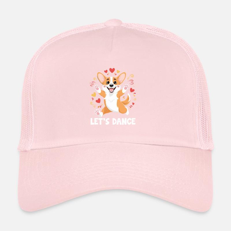 Un corgi dansant Let’s Dance pour danseur Casquette trucker 