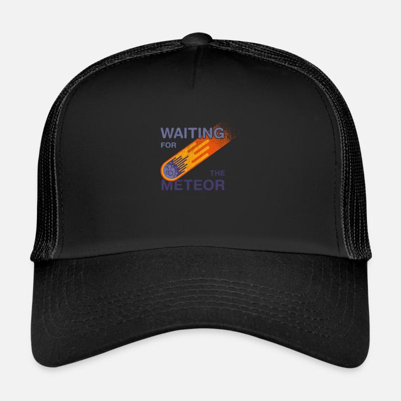 Warten auf den Meteor - Trucker Cap - Schwarz/Schwarz