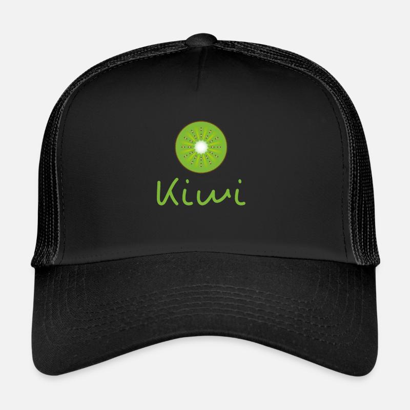 Kiwi - Trucker Cap - Schwarz/Schwarz