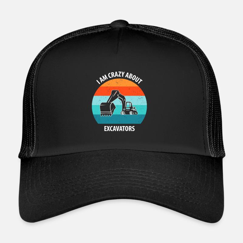Bagger Baggerfahrer Baggerwagen Trucker Cap
