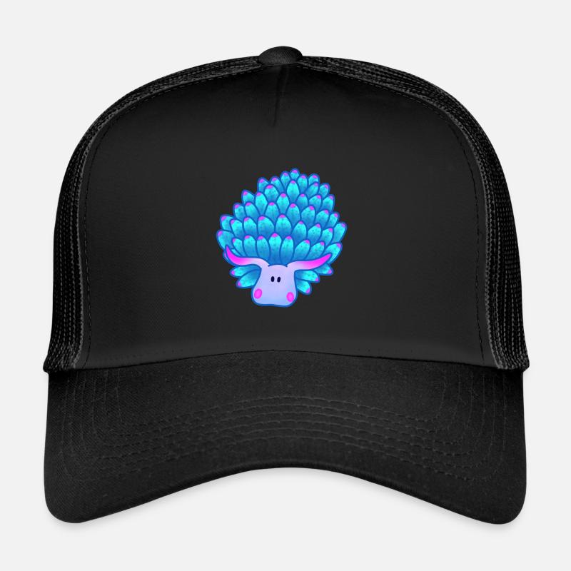 Blattschnecke, Blaue Meeresschnecke Trucker Cap