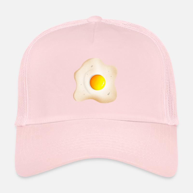 Fried fried egg with egg yolk and egg whites Trucker Cap
