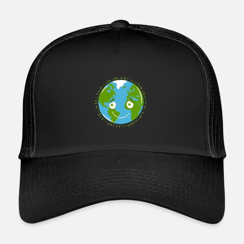 Shy planet EARTH - Trucker Cap - black/black