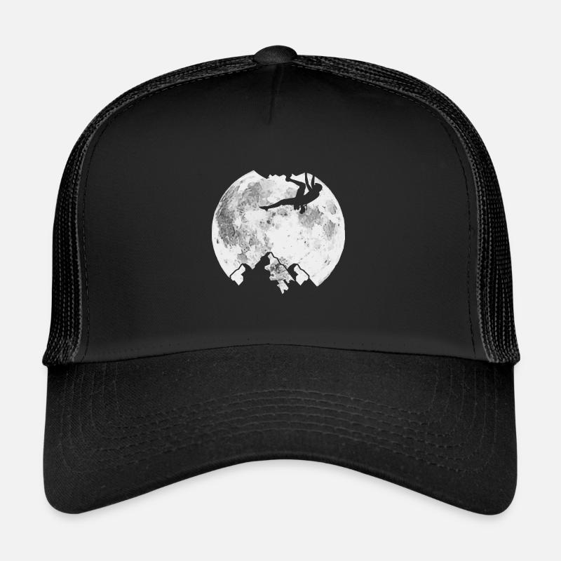 Climbing on the moon - climbing mountaineering - Trucker Cap - black/black