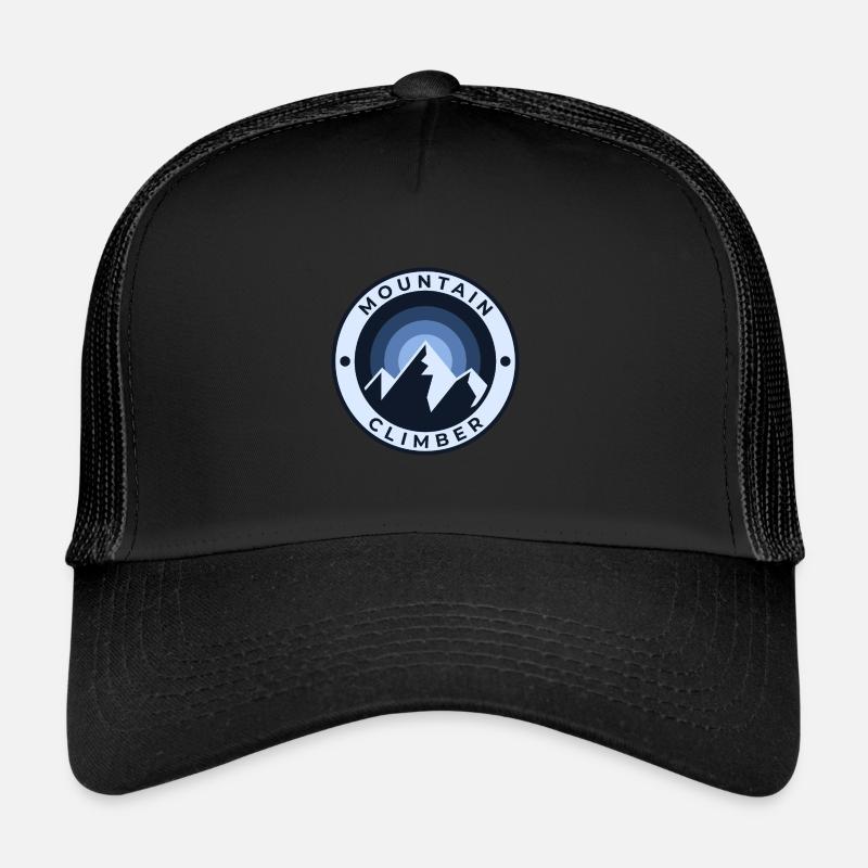Mountain Climber | mountaineer - Trucker Cap - black/black