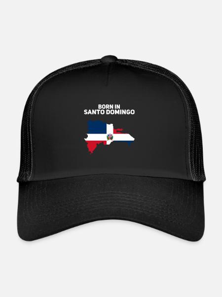 République dominicaine - Casquette trucker  - noir/noir - Devant