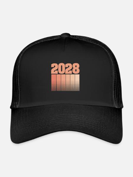2028 - Trucker Cap - Schwarz/Schwarz - Vorne