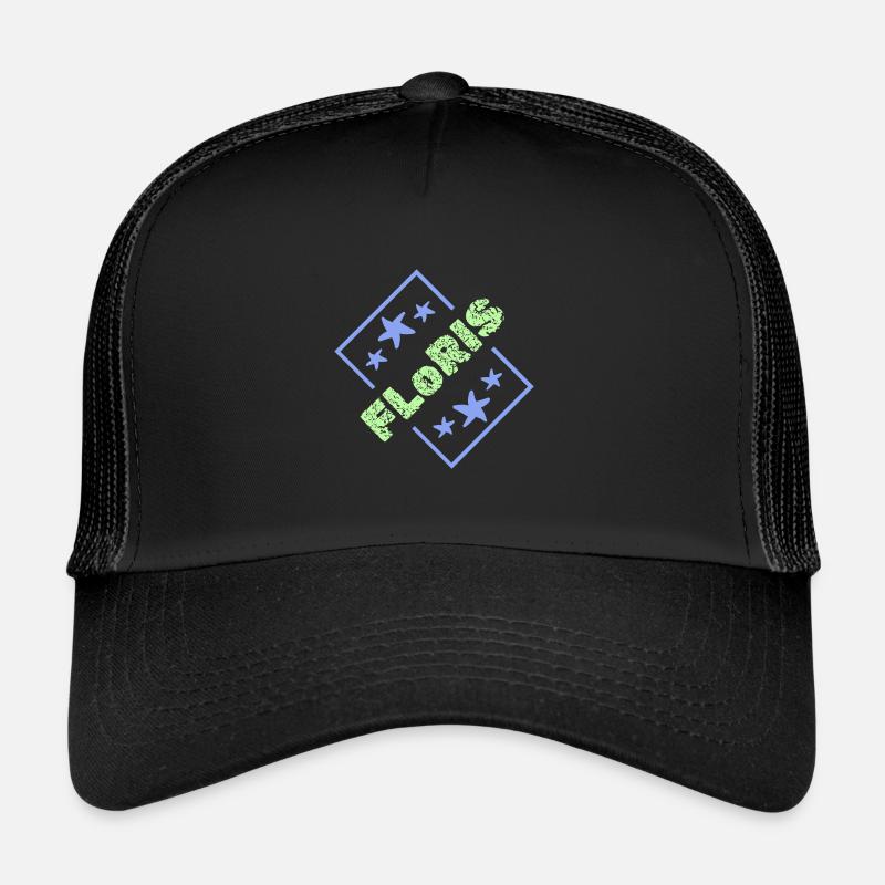 First name birthday Floris Trucker Cap