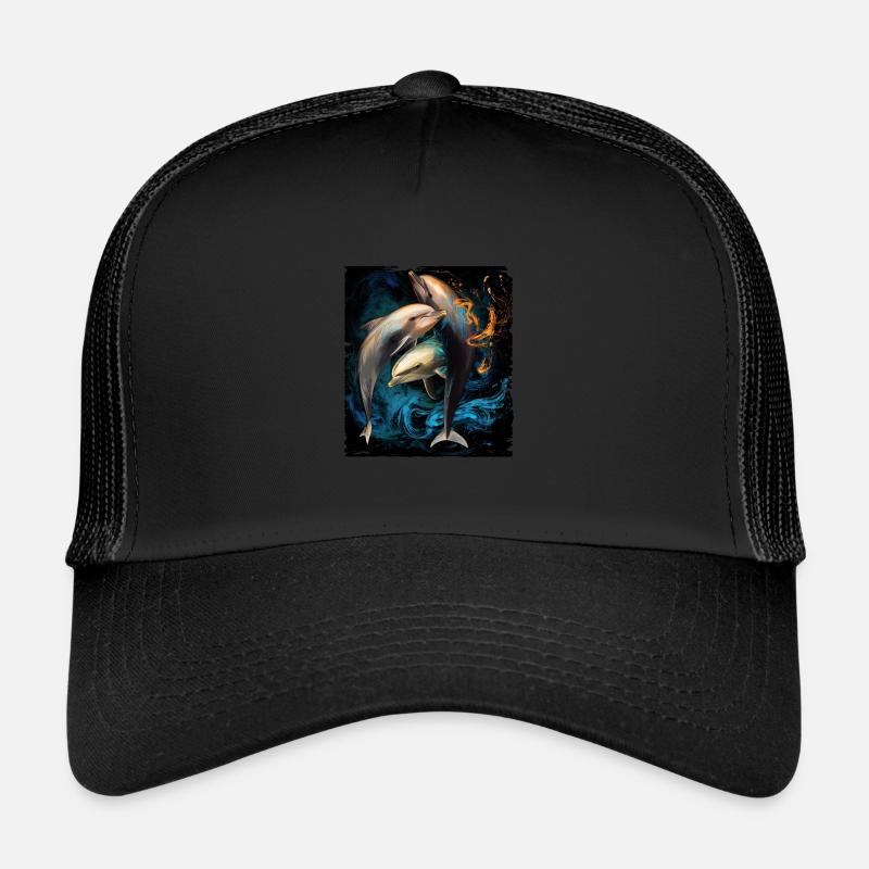 Drapeau de dauphin Casquette trucker 