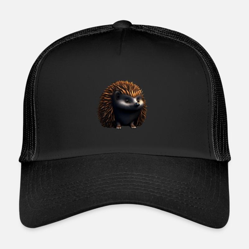Echidna - Trucker Cap - Schwarz/Schwarz