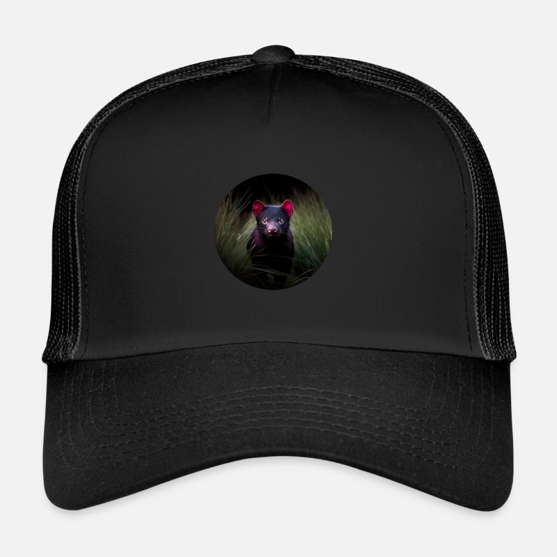 Diable de Tasmanie qui se cache Casquette trucker 