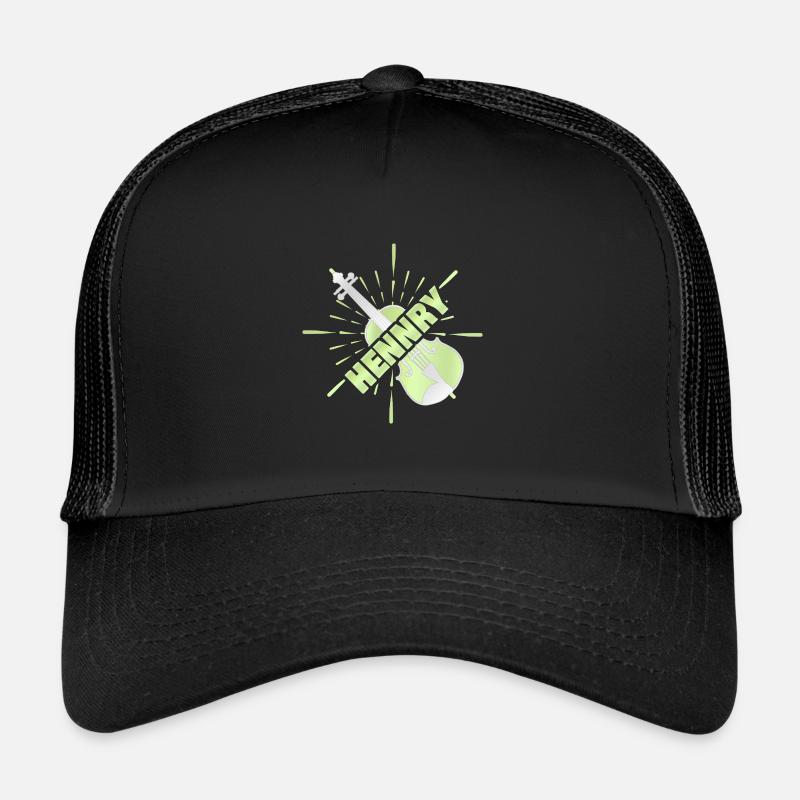 Streichinstrument Hennry - Trucker Cap - Schwarz/Schwarz