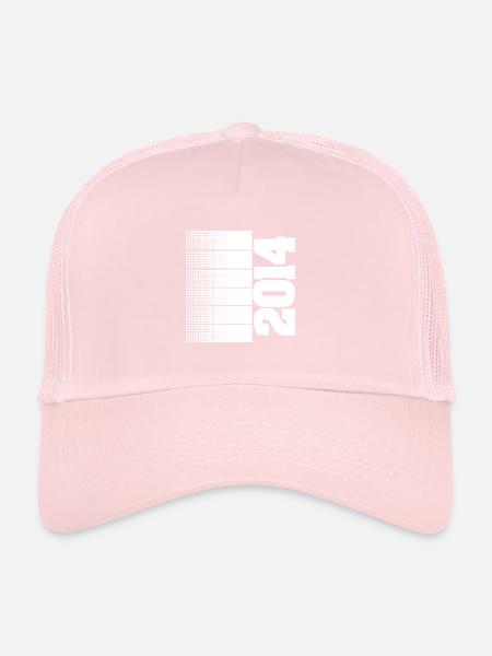 2014 - Casquette trucker  - rose pâle - Devant