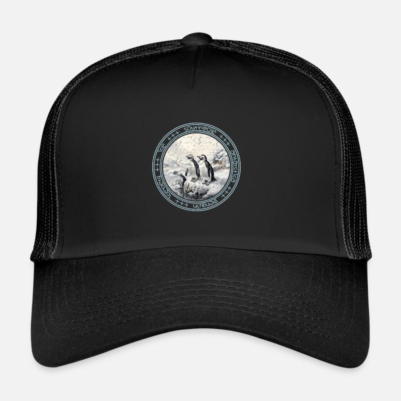 Glace de manchot antarctique du pôle Sud Casquette trucker 
