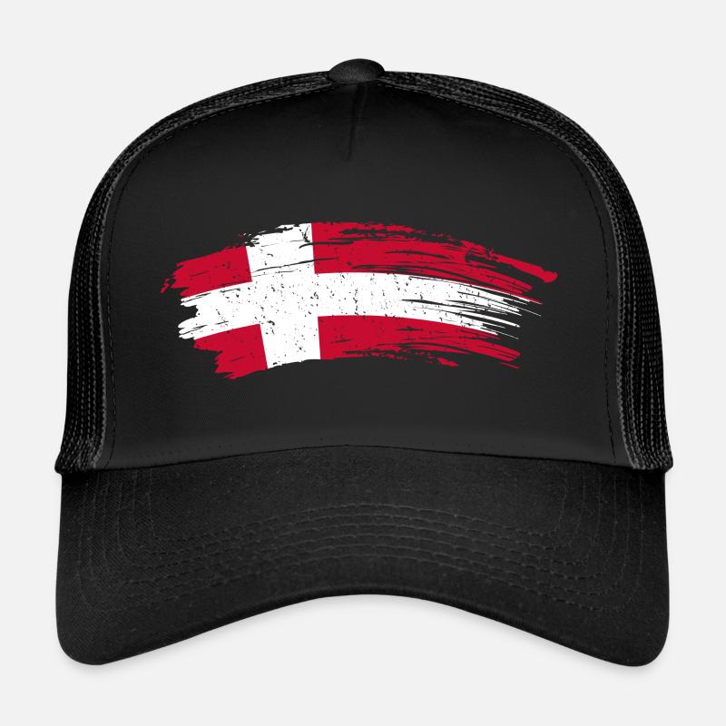Danemark pays drapeau maison cadeau Casquette trucker 