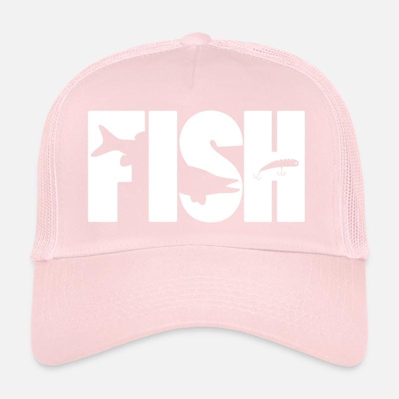 FISH BLANC Casquette trucker 