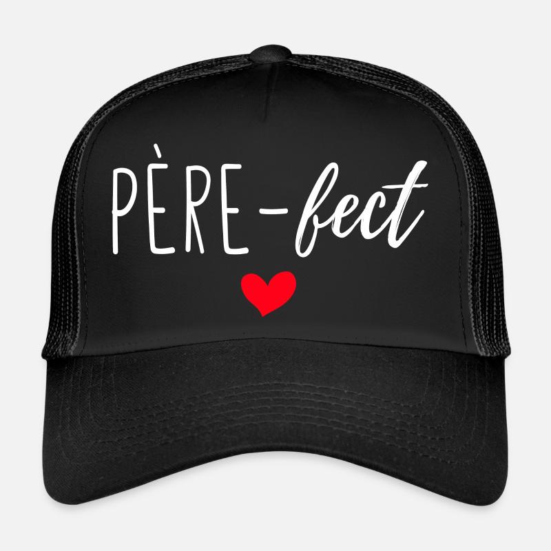 père-fect - Casquette trucker  - noir/noir