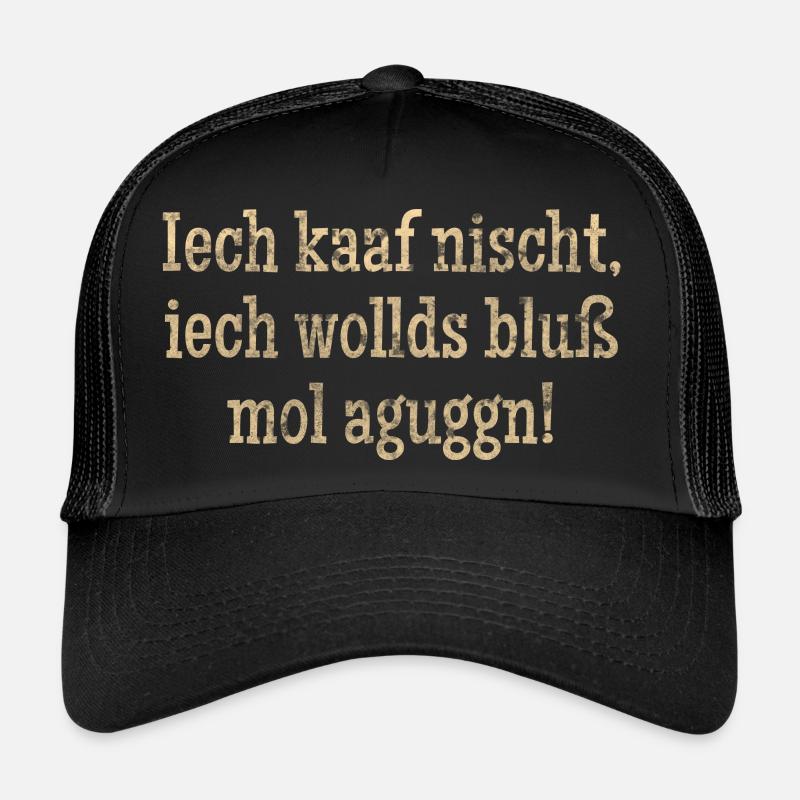 Erzgebirge Design - Trucker Cap - Schwarz/Schwarz