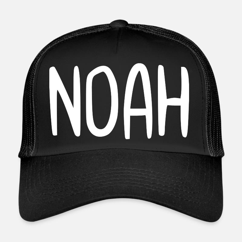 Noah Custom Name Schriftart Text Geburtstag Trucker Cap
