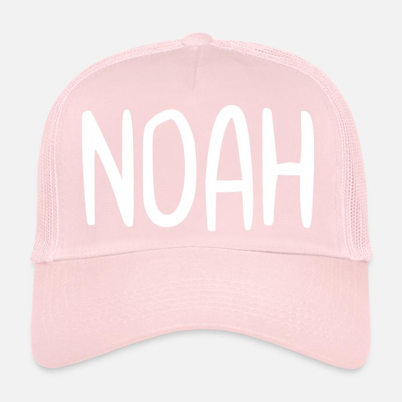 Noah Custom Name Schriftart Text Geburtstag Trucker Cap