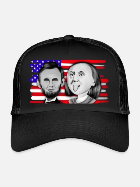 Franklin & Lincoln - Trucker Cap - black/black - Front