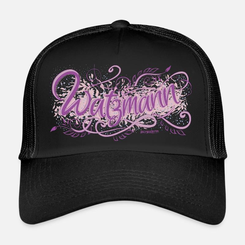 Watzmann - Trucker Cap - Schwarz/Schwarz