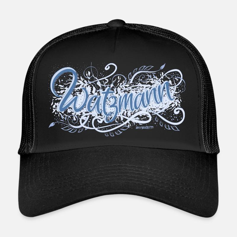 Watzmann - Trucker Cap - Schwarz/Schwarz