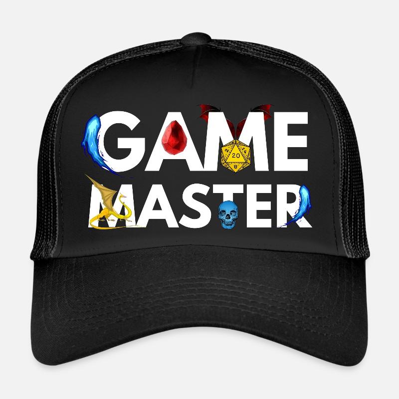 GAME MASTER DRAGONS ADVENTURES RPG - Casquette trucker  - noir/noir