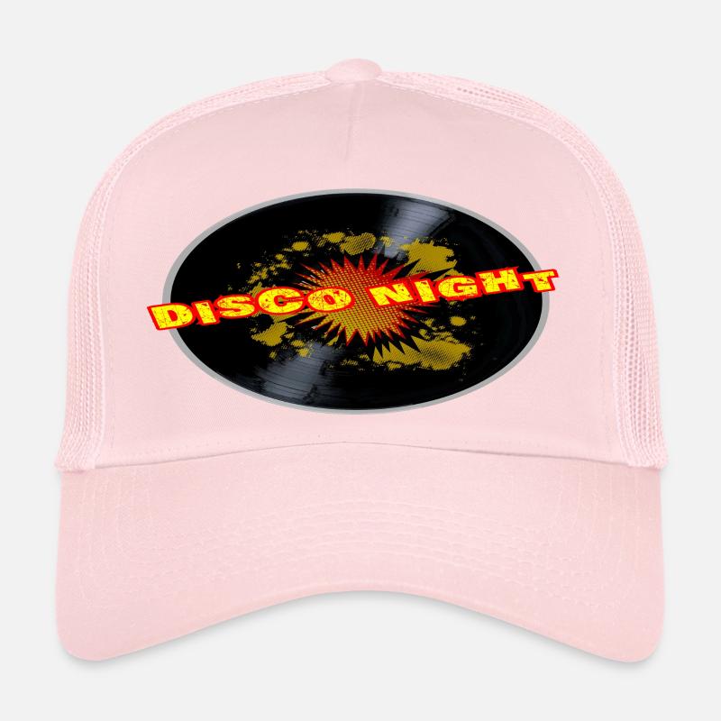 Disco Night Exploding Long Playing Record Trucker Cap