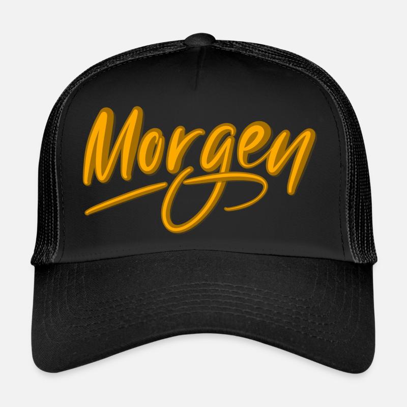 Morgen - Trucker Cap - Schwarz/Schwarz