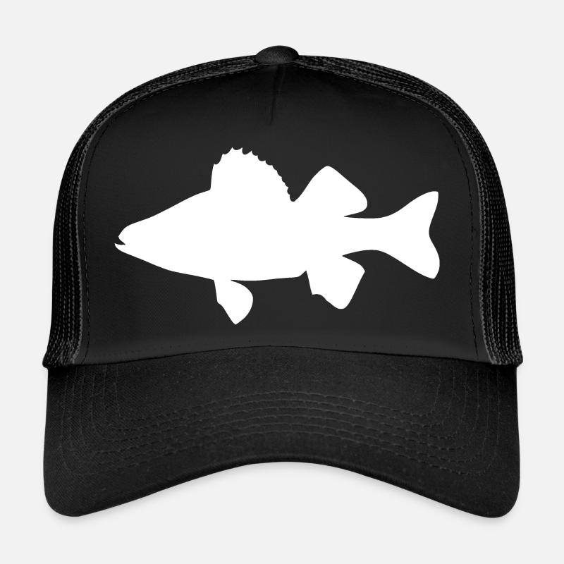 Perche blanche Casquette trucker 
