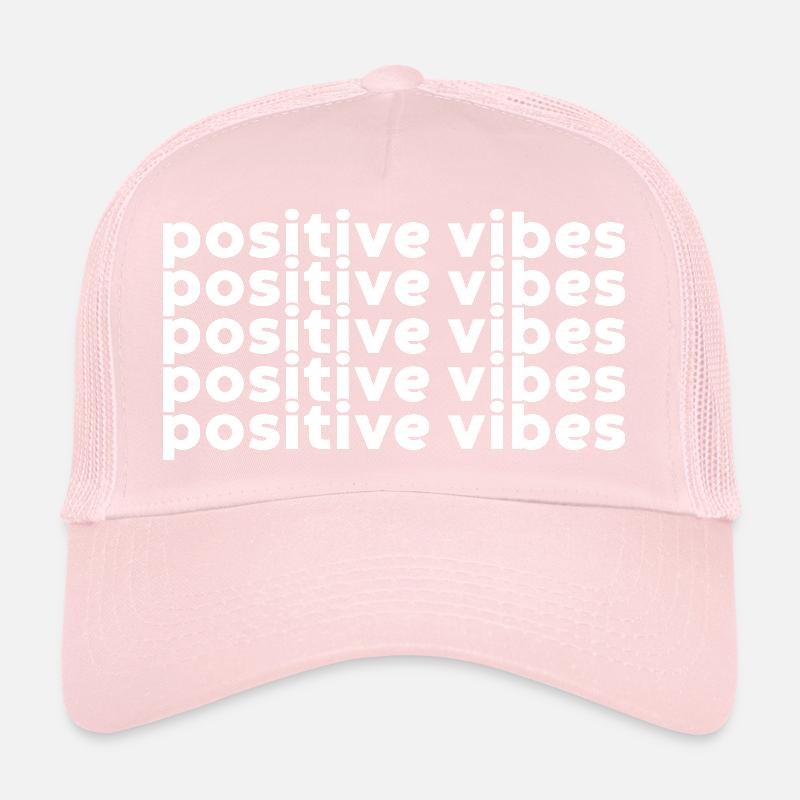 Positive Vibes (Blanc) Casquette trucker 