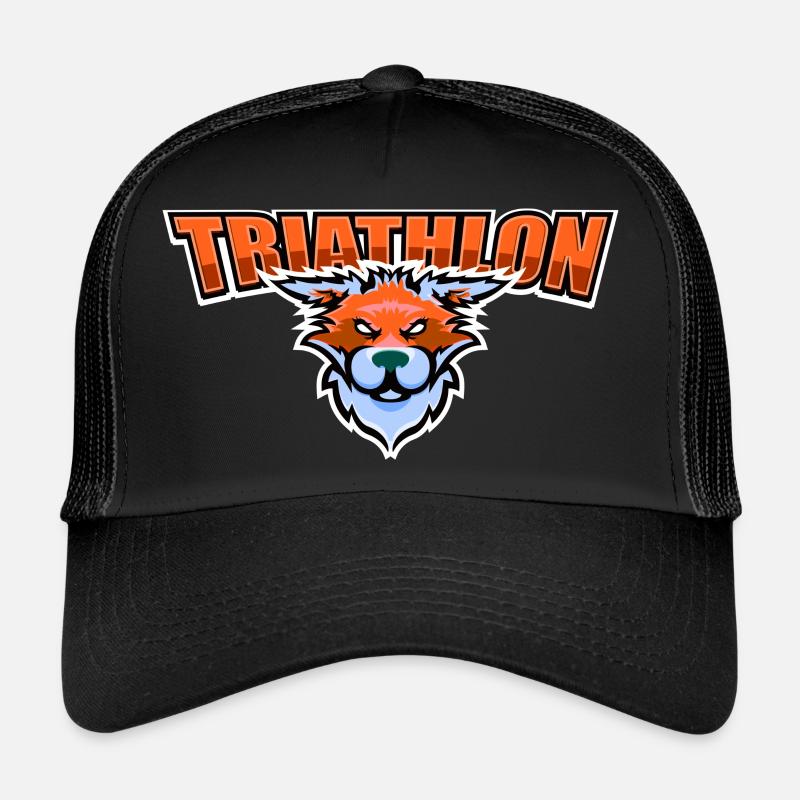 US highschool college Triathlon Maskottchen Fuchs Trucker Cap