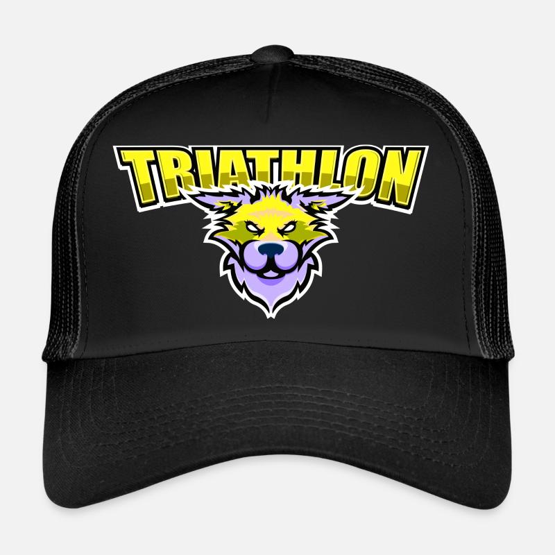 US highschool college Triathlon Maskottchen Katze Trucker Cap
