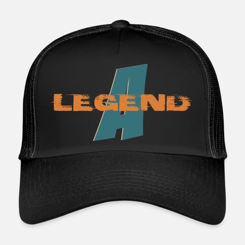 A Legend, Champion's Chronicle - Trucker Cap - Schwarz/Schwarz