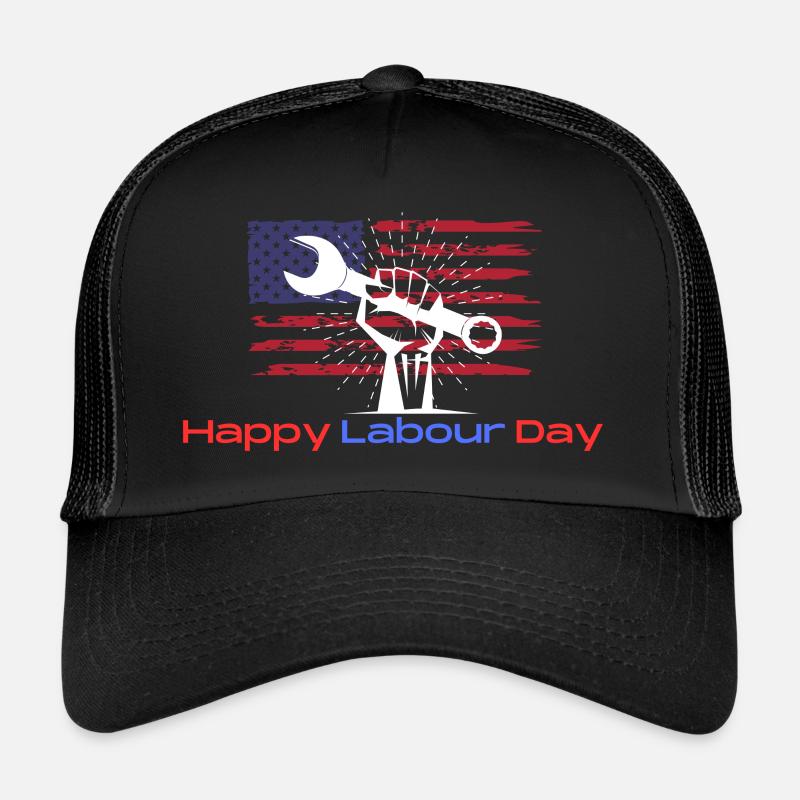 Happy Labour Day Trucker Cap